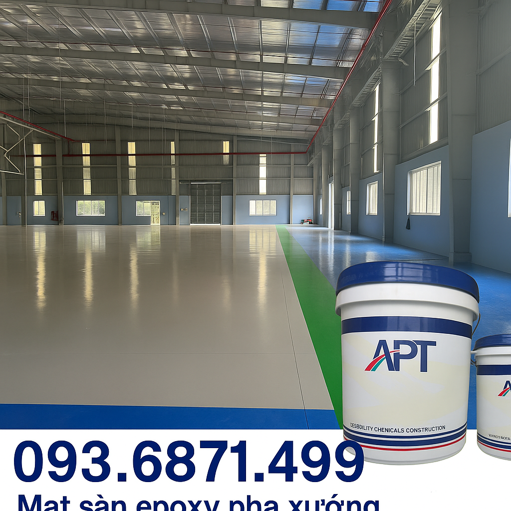 Thi Công Sơn Sàn Epoxy Nhà Xưởng Chuyên Nghiệp 